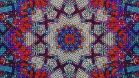 Designer kaleidoscope background with beautiful elements. New trends. 스톡 일러스트