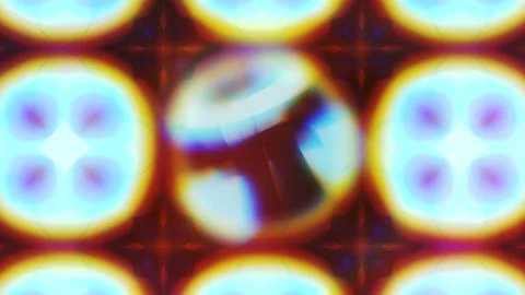 Designer kaleidoscope background with beautiful elements. New trends. イラスト素材