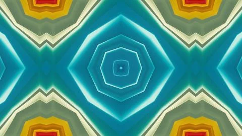 Designer kaleidoscope background with beautiful elements. New trends. イラスト素材
