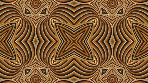 Designer kaleidoscope background with beautiful elements. New trends. Stock Illustration
