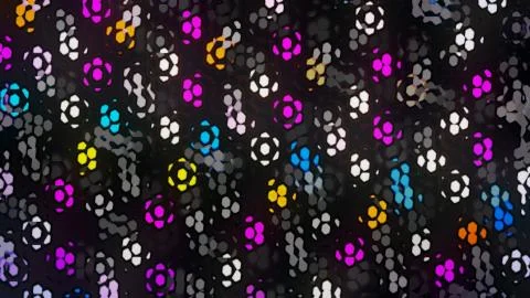 Designer kaleidoscope background with beautiful elements. New trends. イラスト素材