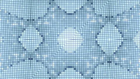 Designer kaleidoscope background with beautiful elements. New trends. Stock Illustration