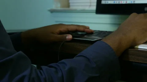 Designer At Keyboard Video stock 30500876