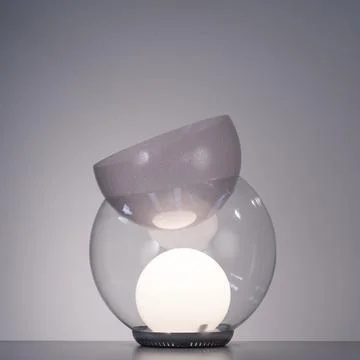 Designer lighted lamp Stock Photos
