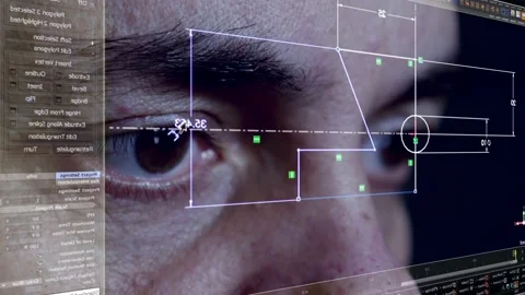 Designer Looking Drawings Stock Footage 200810795