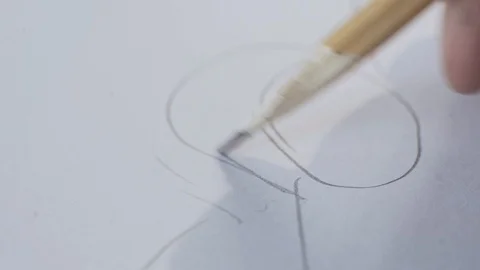 The designer makes a car sketch Stock Footage 124210785