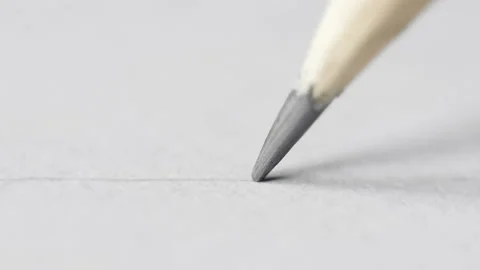 Designer makes pencil sketches on paper Stock Footage 97860853