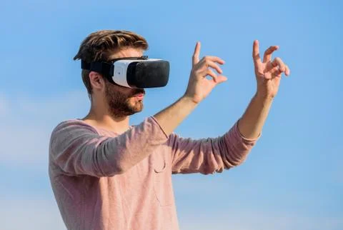 Designer or engineer. Designing 3d objects. Educational futuristic program Stock Photos