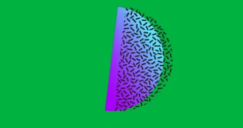Designer placing gradient half-circle on transparent background for design, with Stock Footage 317594659