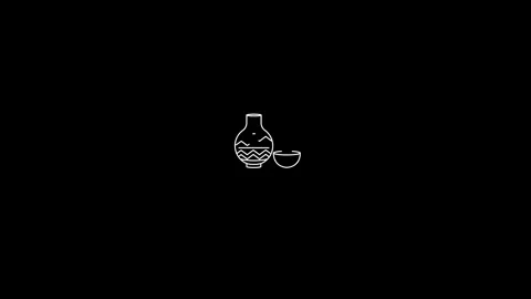 Designer pot icon motion video footage Stock Footage 302138951