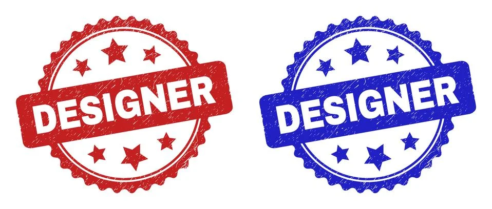 DESIGNER Rosette Watermarks Using Scratched Surface Stockillustratie