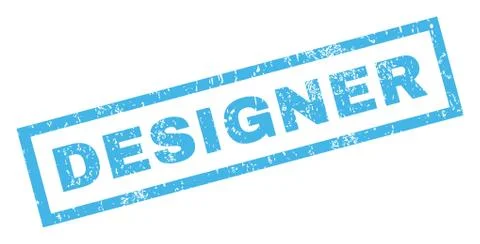 Designer Rubber Stamp 스톡 일러스트