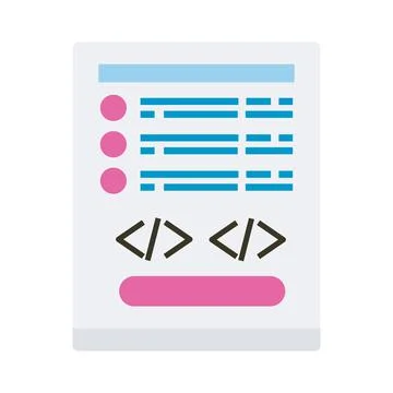 Designer software document Stock Illustration