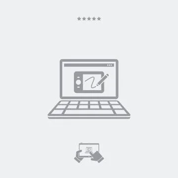 Designer table application icon Stockillustratie