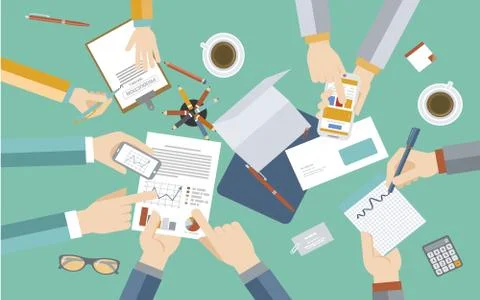 Designer team concept Stock Illustration