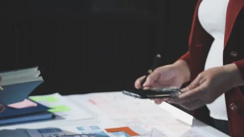 The designer team is designing the uxui system to make the uxui system work.. Stock Footage 290953302