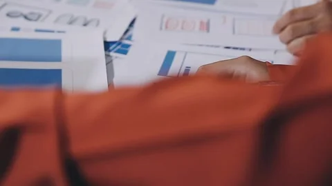 The designer team is designing the uxui system to make the uxui system work.. Stock Footage 308982596