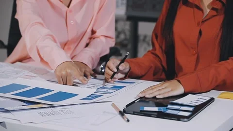 The designer team is designing the uxui system to make the uxui system work.. Stock Footage 308982607