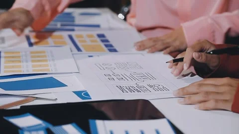 The designer team is designing the uxui system to make the uxui system work.. Stock Footage 308982609