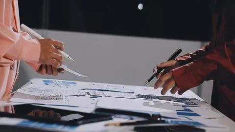 The designer team is designing the uxui system to make the uxui system work.. Stock Footage 308982764