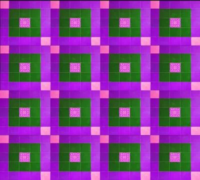 Designer tiles square with pattern paintings inside. moroccan tile design Stock Photos
