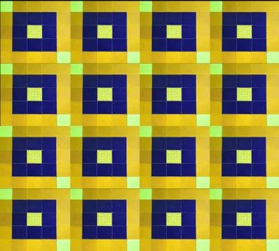 Designer tiles square with pattern paintings inside. moroccan tile design Stock Photos