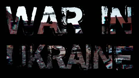 Designer video mockup intro on the theme of the Russian Ukrainian war. Stock Footage 232259990