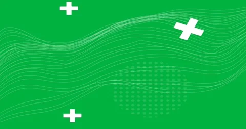 Designer viewing transparent technology graphic showing wavy lines dotted circle Stock Footage 317479943