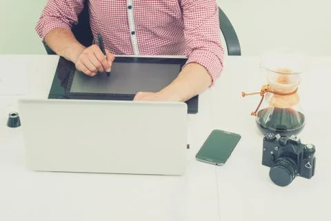 Designer at work Stock Photos