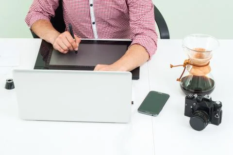 Designer at work Stock Photos