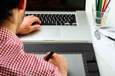 Designer at work Foto stock