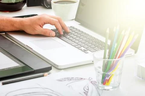 Designer at work Stock Photos