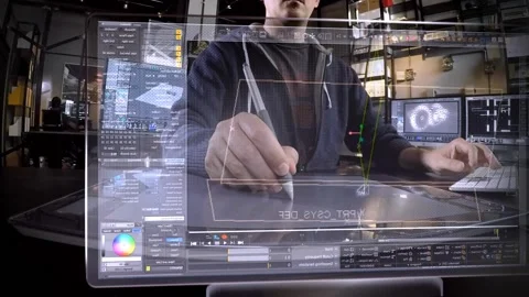 Designer Working Video stock 200158039