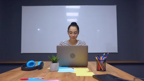 Designer working at workplace Stock Footage 104839526