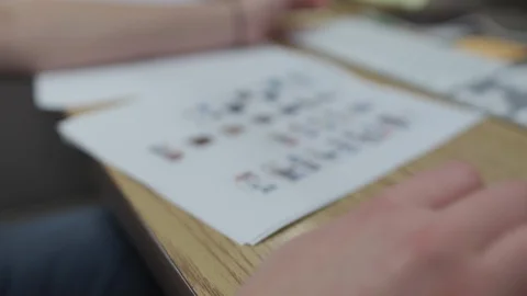 Designer Works At Computer Stock Footage 122934029