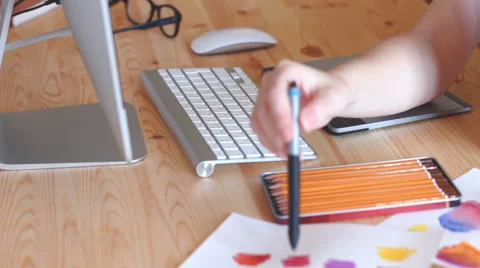 Designer works Stock Footage 66028657