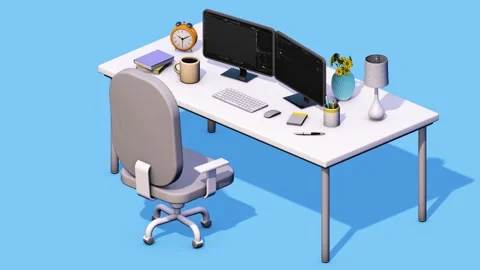Designer's Desk Animation Version 03 Stock Footage 205529571