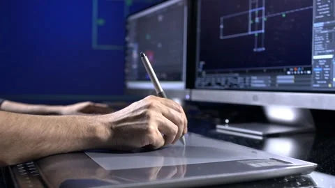 Designers Desk Video stock 200708223