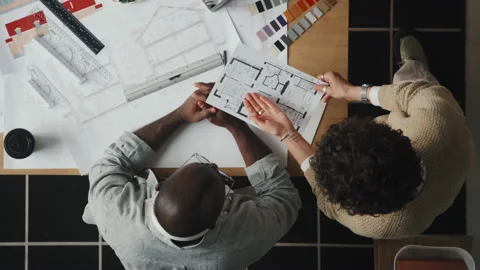 Designers Developing Construction Project Video stock 233566302