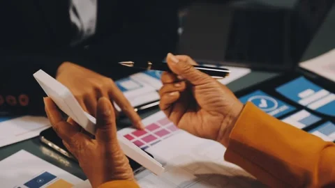 Designers drawing website ux app development. User experience concept. Stock Footage 288533562