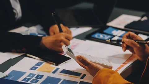 Designers drawing website ux app development. User experience concept. Stock Footage 288533570