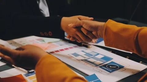 Designers drawing website ux app development. User experience concept. Stock Footage 288533619