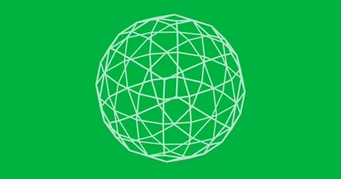 Designers using neon green wireframe globe on transparent background, showing Stock Footage 317594978