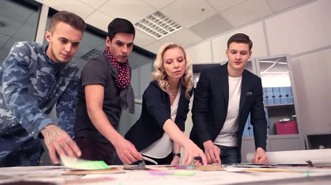 Designers at Work Stock Footage 60857625