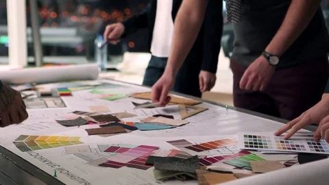 Designers at Work Stock Footage 70864772