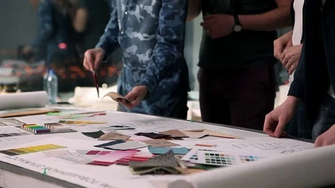 Designers at Work Stock Footage 70864780