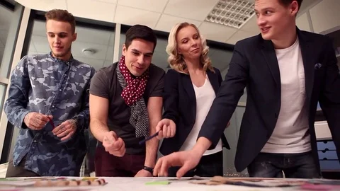 Designers at Work Stock Footage 70865650