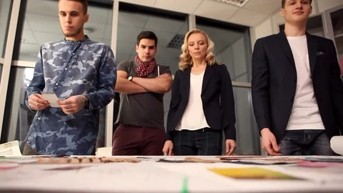 Designers at Work Stock Footage 89648049