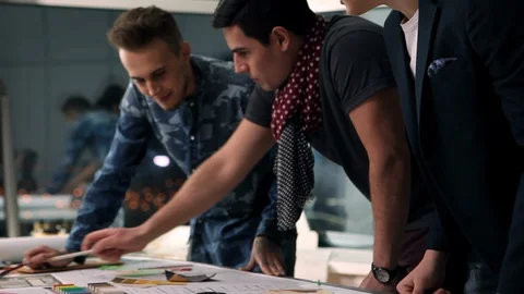 Designers at Work Stock Footage 90422553