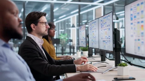Designers Working On UI UX Stock Footage 330248468